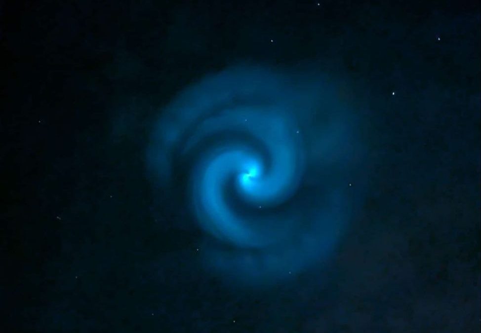 Wetterphänomen – blauer Wirbel